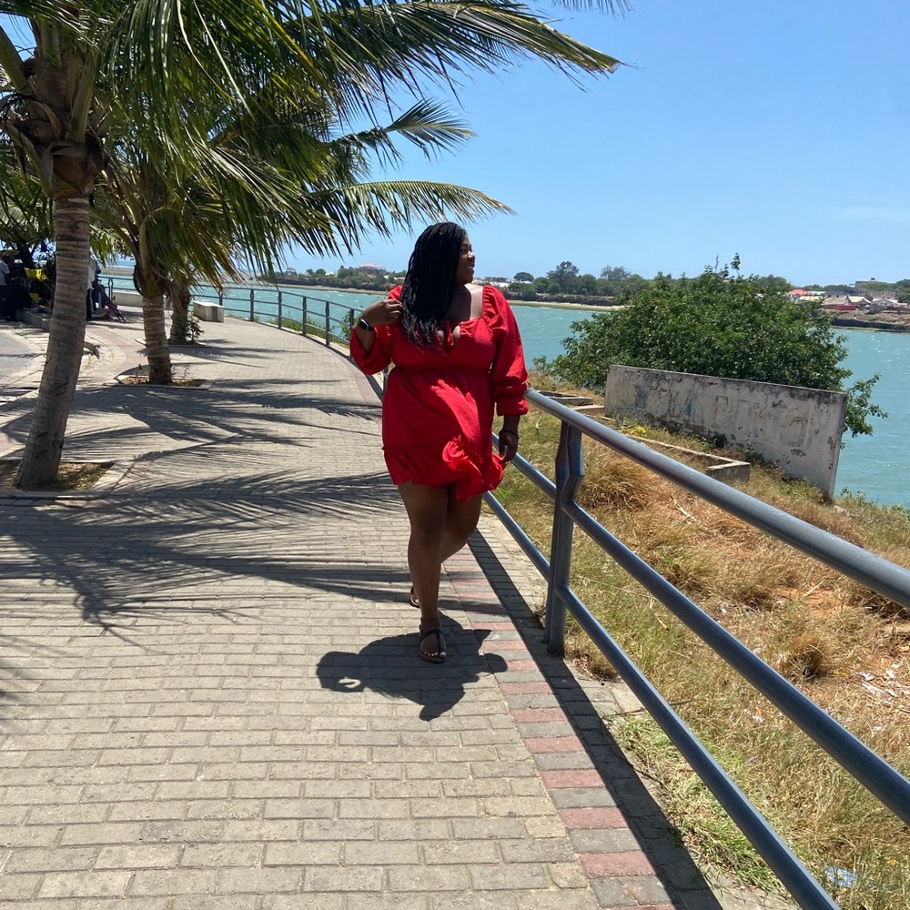 Spring/Summer Red Dress - Picture 2 of 5